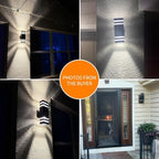 JYV Square Outdoor Wall Lights, Up and Down Outdoor Lighting, Black - Image 6
