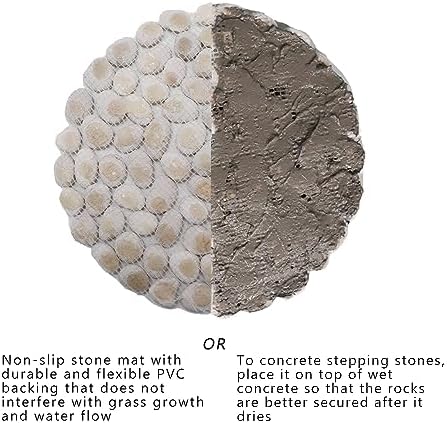 12 inch River Rock Stepping Stone - Diamater Pavers for Outdoor Garden Walkway, Landscaping - Polished Pebble Step Stones for Patio Yard Lawn Pathway, Set of 6 (Roundness,White) - Image 5