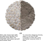 12 inch River Rock Stepping Stone - Diamater Pavers for Outdoor Garden Walkway, Landscaping - Polished Pebble Step Stones for Patio Yard Lawn Pathway, Set of 6 (Roundness,White) - Image 5