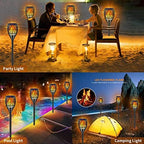 Solar Lights Outdoor 43" Flickering Flame Solar Torch Lights - Image 6