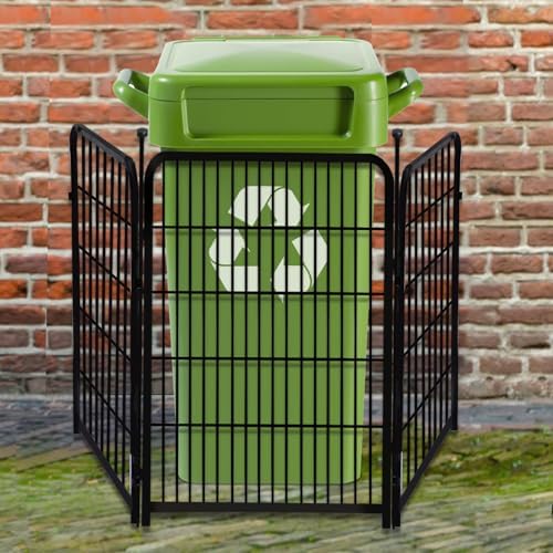 Getlay Garden Fencing 36 Inch High, 4 Panels Total 8.9 Ft(L) Dog Fence Outdoor for Yard, 4 One-Sided Plate, No Door, Anti Dig Fence Barrier, Dog Pen, Rabbit Fences, Garden Fences and Borders - Image 4