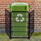 Getlay Garden Fencing 36 Inch High, 4 Panels Total 8.9 Ft(L) Dog Fence Outdoor for Yard, 4 One-Sided Plate, No Door, Anti Dig Fence Barrier, Dog Pen, Rabbit Fences, Garden Fences and Borders - Image 4