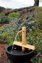 Bamboo Accents 12" Adjustable Bamboo Fountain Kit with Pump – Classic Zen Water Feature for Bowls, Basins, Water Gardens & Patio Decor, Indoor/Outdoor (Container Not Included) - Image 6