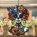 Floral Skeleton Acrylic Suncatcher - Image 4