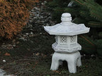 Asian Pagoda Lantern Statue Zen Garden Handmade Decoration Concrete Lantern Figurine Creative Outdoor Decor Gray by Unknown