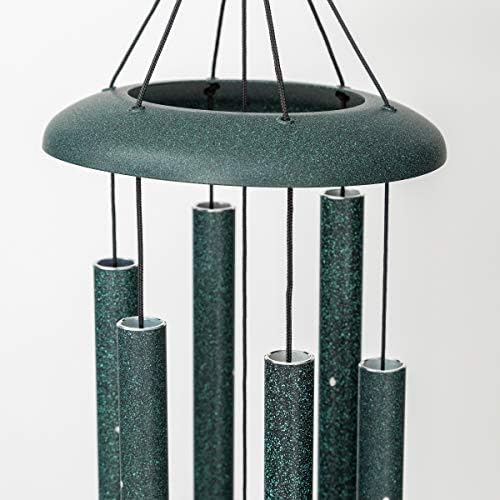 Corinthian Bells 27 Inch Green Wind Chimes for Outside, Outdoor Garden Wind Chime for Patio & Backyard Decor, Made in USA - Image 3