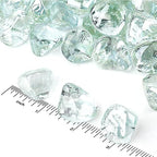 Mr. Fireglass 10 Pounds Diamond Fire Glass, 1 inch High Luster Reflective Fire Pit Glass Rocks for Propane & Natural Gas Fire Pits Fireplace & Lanscape, Crystal Ice (Pack of 3) - Image 2