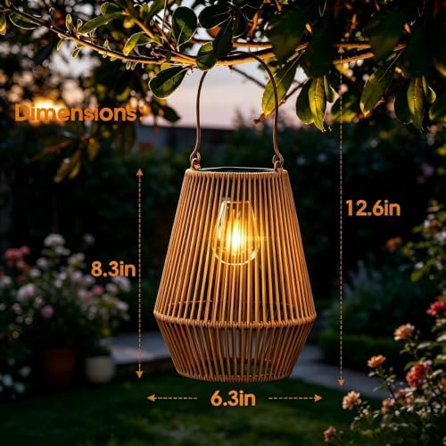 Solar Lanterns Outdoor Waterproof, Solar Lights Outdoor 2 Pack - Image 6