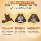 32 inch Bronze Hummingbird Memorial Wind Chimes for Loss of Loved One - Image 2