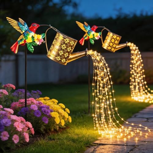 1/2pcs Hummingbird Outdoor Solar Light, 3500K 800LM IP44 Outdoor Decorative Warm White/Colored Lantern, Cute Hanging Garden Lantern, Suitable for Courtyards, Lawns - Image 5