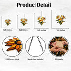 Tiffany Daffodil Bouquet Floral Acrylic Suncatcher - Image 2
