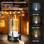 Cordless Table lamp, 4000mAh Battery Rechargeable Lamp (Black-2) - Image 2
