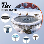 Bird Bath Heater for Outdoors in Winter, 110W Birdbath Water Heater Full-Covered Aluminum, Bird Bath Deicer Pond Deicer with Thermostatically Control, Chicken Water Heater, 4.92 Ft Power Cord (Black) - Image 6