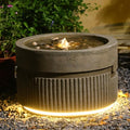 Sunlinua Small Modern Outdoor Water Fountain with Quiet Pump by Sunlinua
