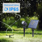 APONUO Solar Spotlights Landscape Lights Low Voltage Outdoor Solar Spotlight IP65 Waterproof 9.8ft Cable Auto On/Off with 4 Cool White for Outdoor Garden Yard Landscape Downlight (4-in-1) - Image 4