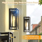 Dusk to Dawn Outdoor Wall Light 15in Waterproof Large Porch Sconce - Image 6