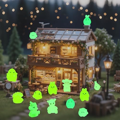 300PCS Mystery Mini Resin Animal Blind Bags, Glow in The Dark Tiny Animal Figures, 50+ Animal Combination Sets for Classroom Prizes, Party Favors, Fairy Garden & DIY Decor - Image 4