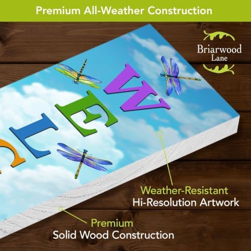 Briarwood Lane Spring Double Sided Reversible Pine Porch Leaner 47x9.5 Dragonflies and Frogs For Spring Porch Leaner - Image 5