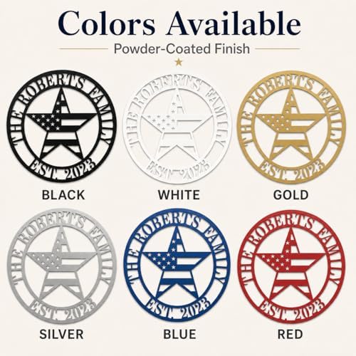 Personalized Name Flag Sign, Custom Patriotic Metal Signs, Last Name American Flag Sign, Personalized Patriotic Flag Stars, Custom Stars and Stripes Signs, Housewarming Gifts - Image 7