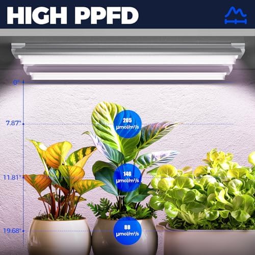 Barrina 2FT T8 LED Grow Light, Full Spectrum Plant Growing Lights, 6 Packs - Image 4