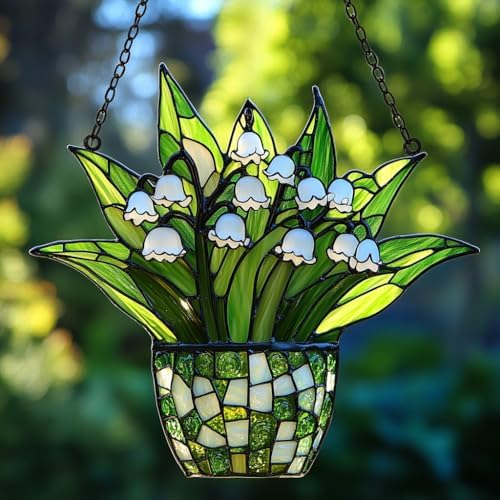 Lily of The Valley Acrylic Suncatcher by AVAGAN