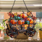 Pumpkin Harvest Autumn Fall Acrylic Suncatcher - Image 4