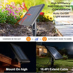 SUNLONG Solar Spot Lights Outdoor Waterproof for Flag Landscape 16.4Ft Wire - Image 2