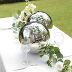 Balsa Circle 16 in Silver Stainless Steel Globe Gazing Reflective Mirror Balls Outdoor Garden Decor Centerpieces Wedding Party Events Reception Home Decorations Modern Ornaments Landscaping Accents - Image 3