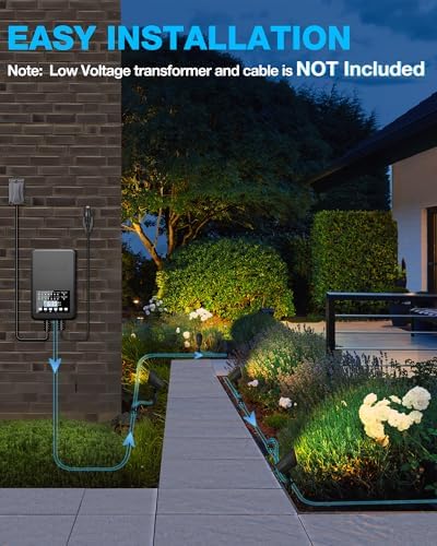 SUNVIE 6W AntiGlare LED Low Voltage Landscape Lighting with Connector 4Pack - Image 4