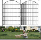 10 Panels Decorative Garden Fence, 40in (H) X 24ft (L) No Dig Dog Fences Outdoor for Yard, Rustproof Tall Metal Fencing Panels, Animal Barrier Suitable for Yards Border, Patio, and Outdoor Use by GILPWAFlagship
