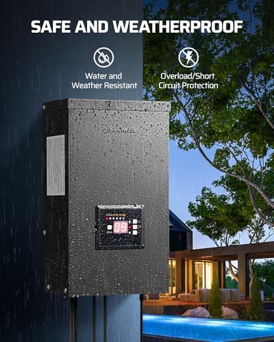 DEWENWILS 600W Low Voltage Landscape Transformer, 6 Independent Outputs, Outdoor Waterproof 12 Volt Transformer with Photocell & Timer, 120V to 12V/14V AC, Multi Zone Landscape Lighting Transformer… - Image 3