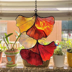 Ginkgo Autumn Leaves Acrylic Suncatcher - Image 4