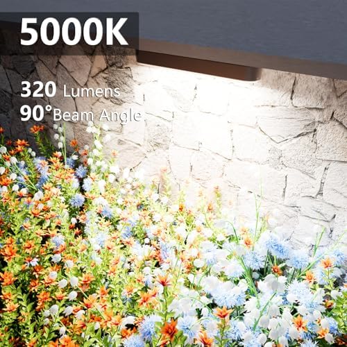 VOLISUN 7 Inch Retaining Wall Lights, 5000K Hardscape Lighting, 12 Pack - Image 2