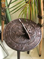 NauticalMart Frog Sundial - Copper Verdigris Aluminum Garden Sundial Home Garden Lawn Yard Decor - Image 5