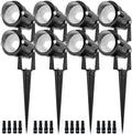 5W Spot Lights Outdoor 5000K Daylight White Flag Pole Light 12V~24V AC/DC LED Landscape Spotlights, Waterproof Low Voltage Landscape Lighting for Yard (8) by EAGLOD