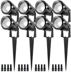 5W Spot Lights Outdoor 5000K Daylight White Flag Pole Light 12V~24V AC/DC LED Landscape Spotlights, Waterproof Low Voltage Landscape Lighting for Yard (8) by EAGLOD