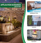Outdoor Wall-Mounted Water Fountain Kit - Elegant Waterfall Feature for Gardens & Pools - Perfect for Landscaping & Relaxation - Image 4