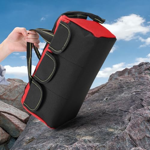Sanwuta 3 Pack 16 Inch Tool Bags, Classic, Red, Army Green, Yellow - Image 5