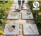 Garden Decor, Double Footprint Stepping Stones, Handcrafted Outdoor Path Accents for Courtyard and Lawn - Image 5
