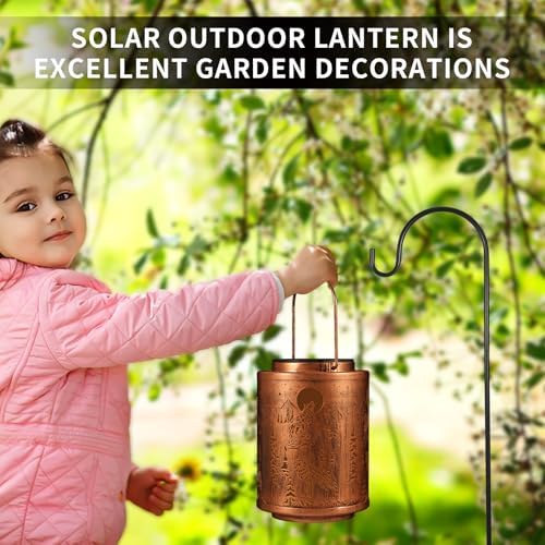 Wolf Solar Lanterns Hanging Waterproof Garden Decor Gifts for Women - Image 7