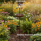 Powered Bird Feeder with Lantern Light on Garden Stake - Image 5