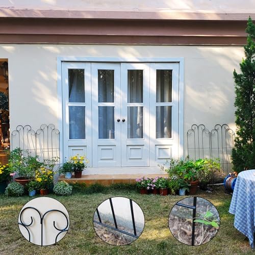 4 Pack Black Iron Garden Trellis 45” x 15.9” for Climbing Plants - Image 5