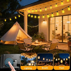 Solar Lights Outdoor, 40FT ST38 LED IP65 Waterproof Patio Lights - Image 2