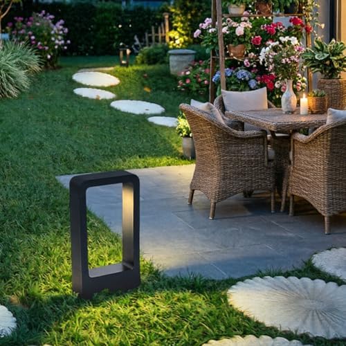 Outdoor Pathway Lights, Waterproof 3000K Bollard Lights, LED Landscape Lighting for Outside Patio Sidewalk Garden Yard Lawn Outdoor LED Decor Lighting (30 * 16 * 6CM) - Image 3