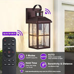 Porch Lights Outdoor with Remote, Motion Sensor Exterior Lighting Fixtures - Image 2