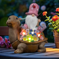 Etlemonde Solar Gnome Turtle Statue Garden Decor by EtlemondeHomeDecor