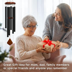 Bursvik 42" Deep Tone Wind Chimes - 6 Metal Tubes Rhombus Garden Patio Gift - Image 6
