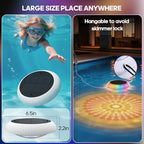 Solar Floating Pool Lights, 6.5in 3200mAh RGB Up and Down Color Changing - Image 4