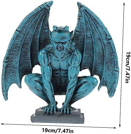 LIFKOME Gothic Resin Garden Statue Figurine for Xmas Halloween Decor - Image 2
