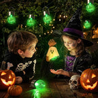 GIGALUMI Halloween Solar Lights Outdoor Solar Hanging Lanterns Outside 12PC - Image 5